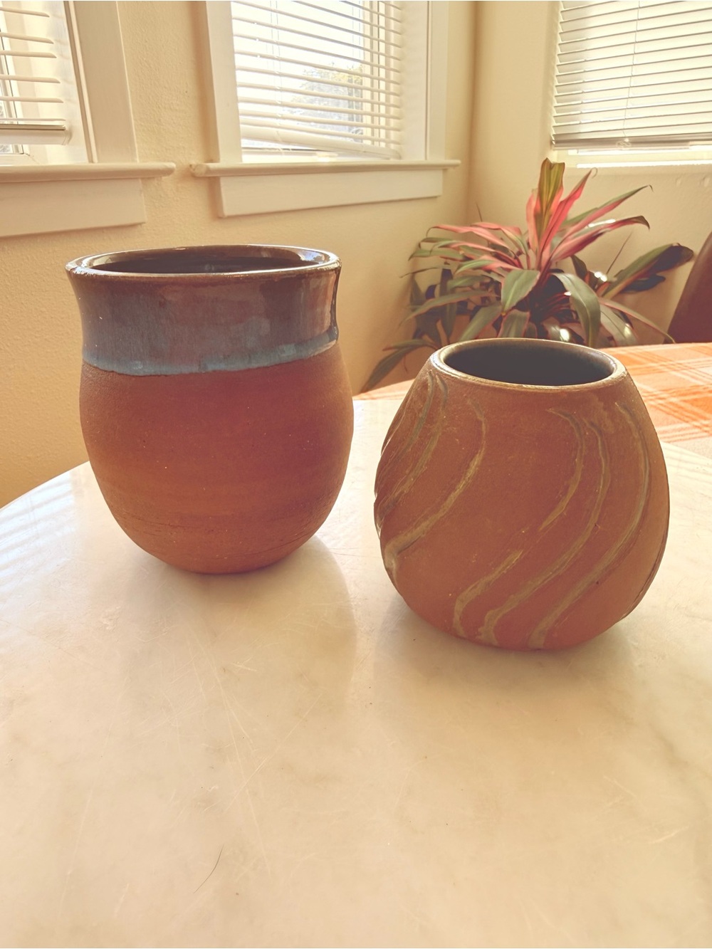 Unbranded Rustic Terracotta Vessels - Set of 2